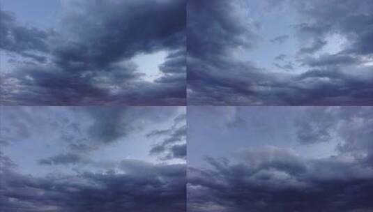 天空中划过的乌云高清在线视频素材下载