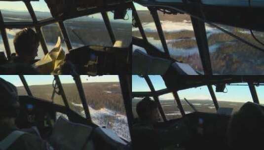 Ac130在行动包括驾驶舱视图高清在线视频素材下载
