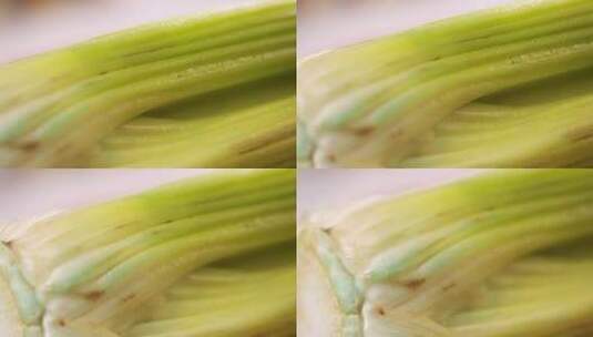 残留蓝钒农药保鲜剂的芹菜高清在线视频素材下载