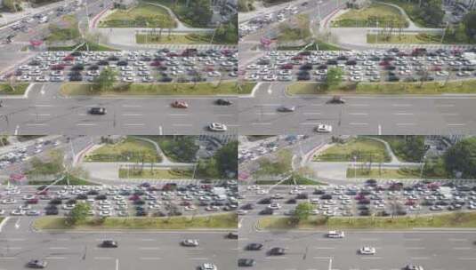 拥堵的城市道路高清在线视频素材下载