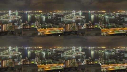 夜幕降临在城市的顶端高清在线视频素材下载