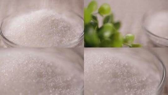 【镜头合集】调料食盐白糖高清在线视频素材下载