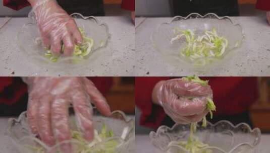 【镜头合集】芥菜加盐腌制榨菜  (3)高清在线视频素材下载
