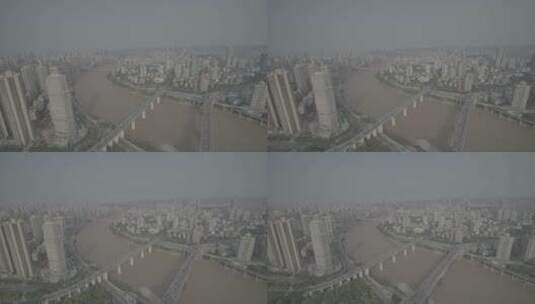 重庆嘉陵江航拍空境高清在线视频素材下载