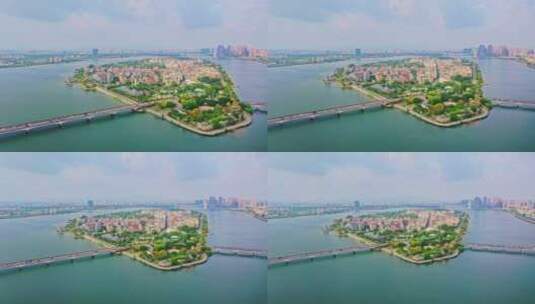 潮州城市天际线航拍高清在线视频素材下载