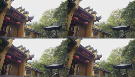 杭州飞来峰永福寺禅院风景高清在线视频素材下载