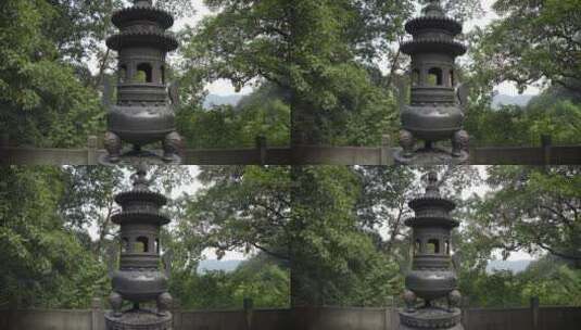 杭州飞来峰韬光寺风景高清在线视频素材下载