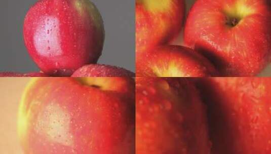 新鲜水果苹果红苹果进口水果特写高清在线视频素材下载