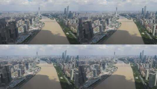 广州市区航拍高清在线视频素材下载