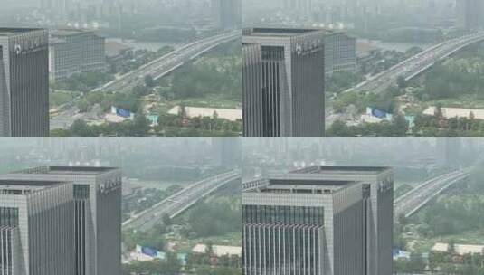 扬州文昌大桥「航拍分镜2」20220705高清在线视频素材下载