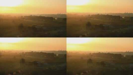 朝阳下的埃及农田高清在线视频素材下载
