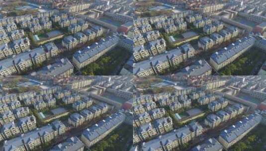 航拍甘肃城市建筑高清在线视频素材下载
