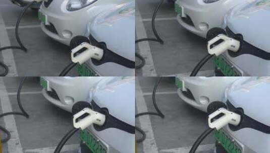 新能源 充电 电动车 充电桩 充电站 环保高清在线视频素材下载