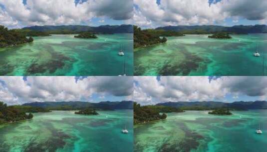 碧海蓝天大海海水海岛岛礁高清在线视频素材下载
