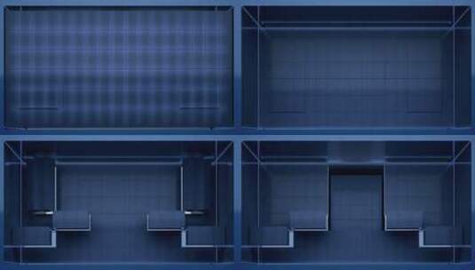 裸眼3d抽象方块背景墙高清在线视频素材下载