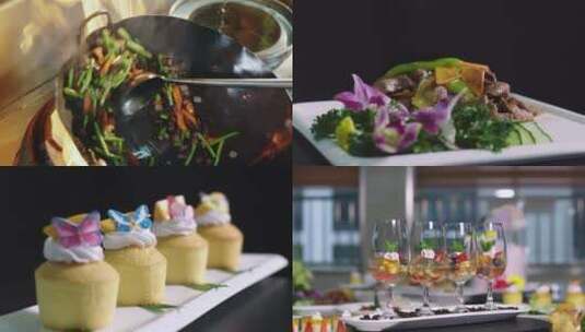 4k餐厅美食摆盘厨师菜谱高清在线视频素材下载