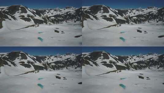 美丽的大自然冬天冰雪雪景高清在线视频素材下载