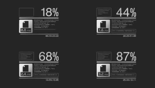 4k科技数据信息图表图形动画元素 (22)高清在线视频素材下载