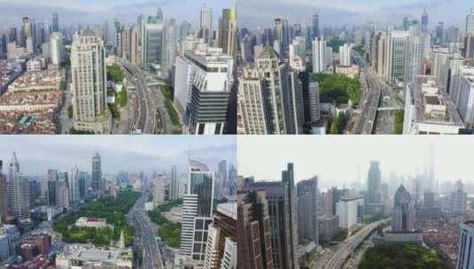 上海虹口区外滩建筑群3高清在线视频素材下载