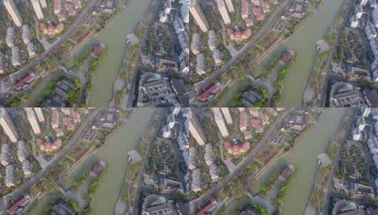 4k 航拍江苏淮安城市景观天际线高清在线视频素材下载