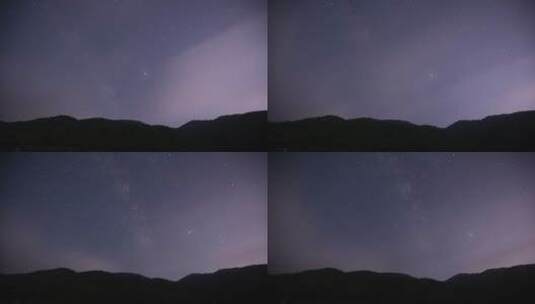 山顶星空银河高清在线视频素材下载