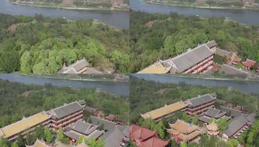 重庆合川涞滩古镇二佛寺高清在线视频素材下载