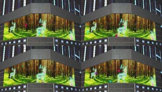 森林小鹿裸眼3d（可定制）高清在线视频素材下载
