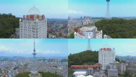 阳江市长江国际酒店和电视塔02高清在线视频素材下载