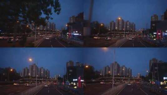 北京三环夜景高清在线视频素材下载