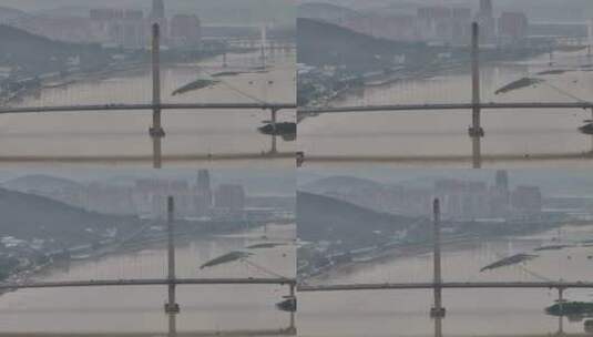福州鼓山大桥航拍高清在线视频素材下载