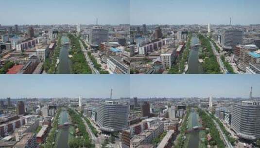 河南许昌城市风光航拍高清在线视频素材下载