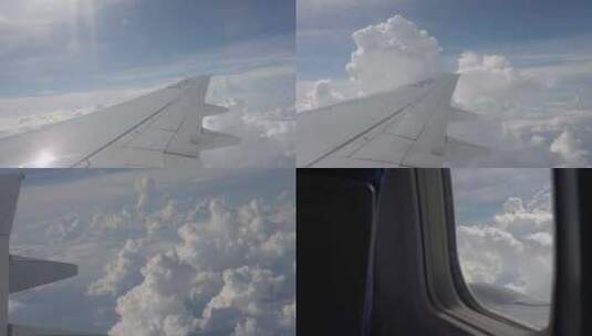 飞机云海高清在线视频素材下载