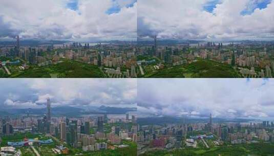 深圳市高楼大厦城市天际线都市风光高清在线视频素材下载