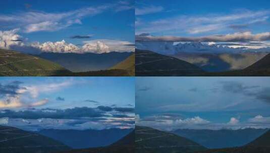 林芝色季拉山口南迦巴瓦峰高清在线视频素材下载