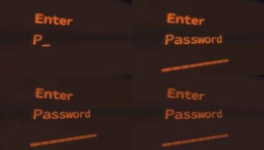 输入、密码、屏幕、Crt高清在线视频素材下载