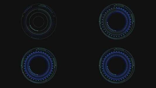 科技圆圈3高清在线视频素材下载
