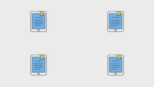 电子书图标动画高清在线视频素材下载