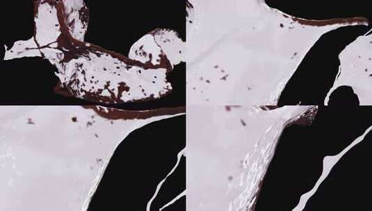 流媒体巧克力和牛奶的碰撞V8高清在线视频素材下载