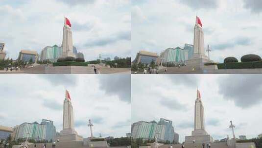 八一南昌起义纪念塔高清在线视频素材下载
