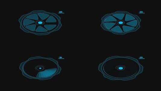HUD 高科技 图形模板高清AE视频素材下载