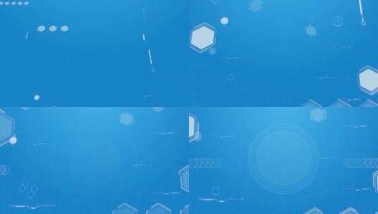 蓝色数字感logo片头展示AE模板高清AE视频素材下载