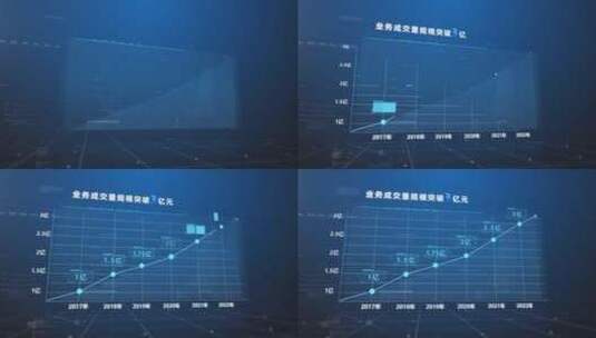 曲线数据分析表高清AE视频素材下载