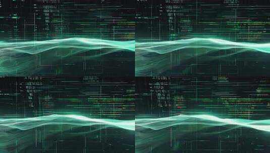 科技感数字代码背景画面高清在线视频素材下载