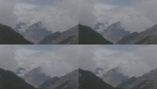 云层山峰天空雾气高清在线视频素材下载