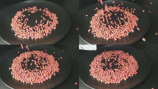 4K红豆赤小豆五谷杂粮静物高清在线视频素材下载