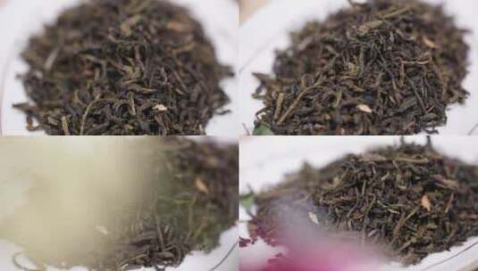 乌龙茶绿茶红茶泡茶茶水高清在线视频素材下载