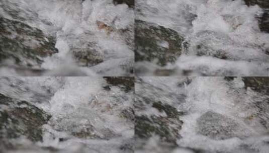 河谷大自然山泉水高清在线视频素材下载