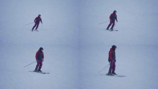 滑雪体验高清在线视频素材下载