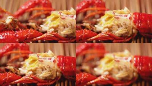 【镜头合集】剥出的小龙虾肉虾黄虾尾 (4)高清在线视频素材下载