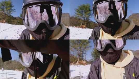 神农架滑雪高清在线视频素材下载